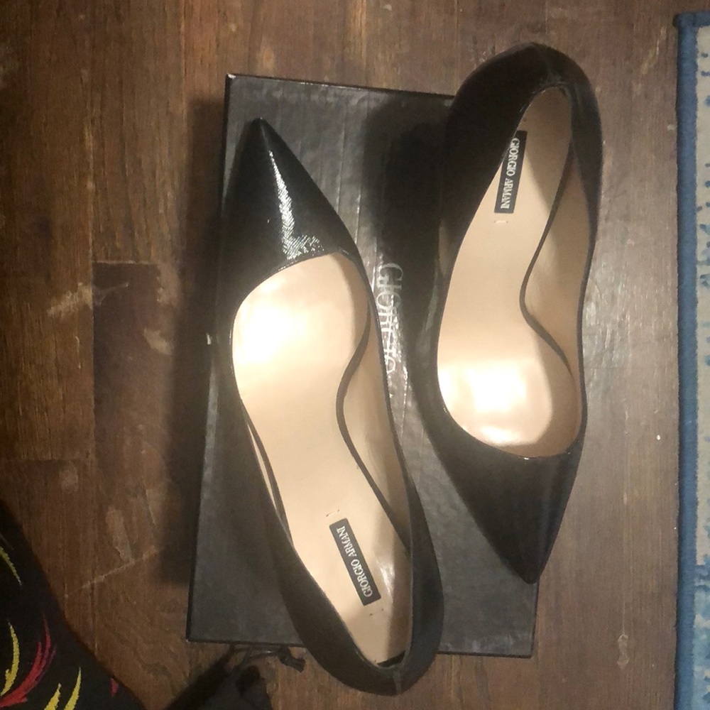 Giorgio Armani Black Nero Pumps